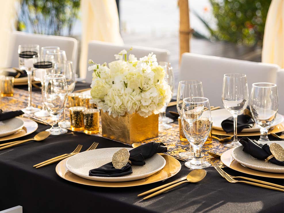 ANI Anguilla - Dining - Little Bay Deck - Celebration table