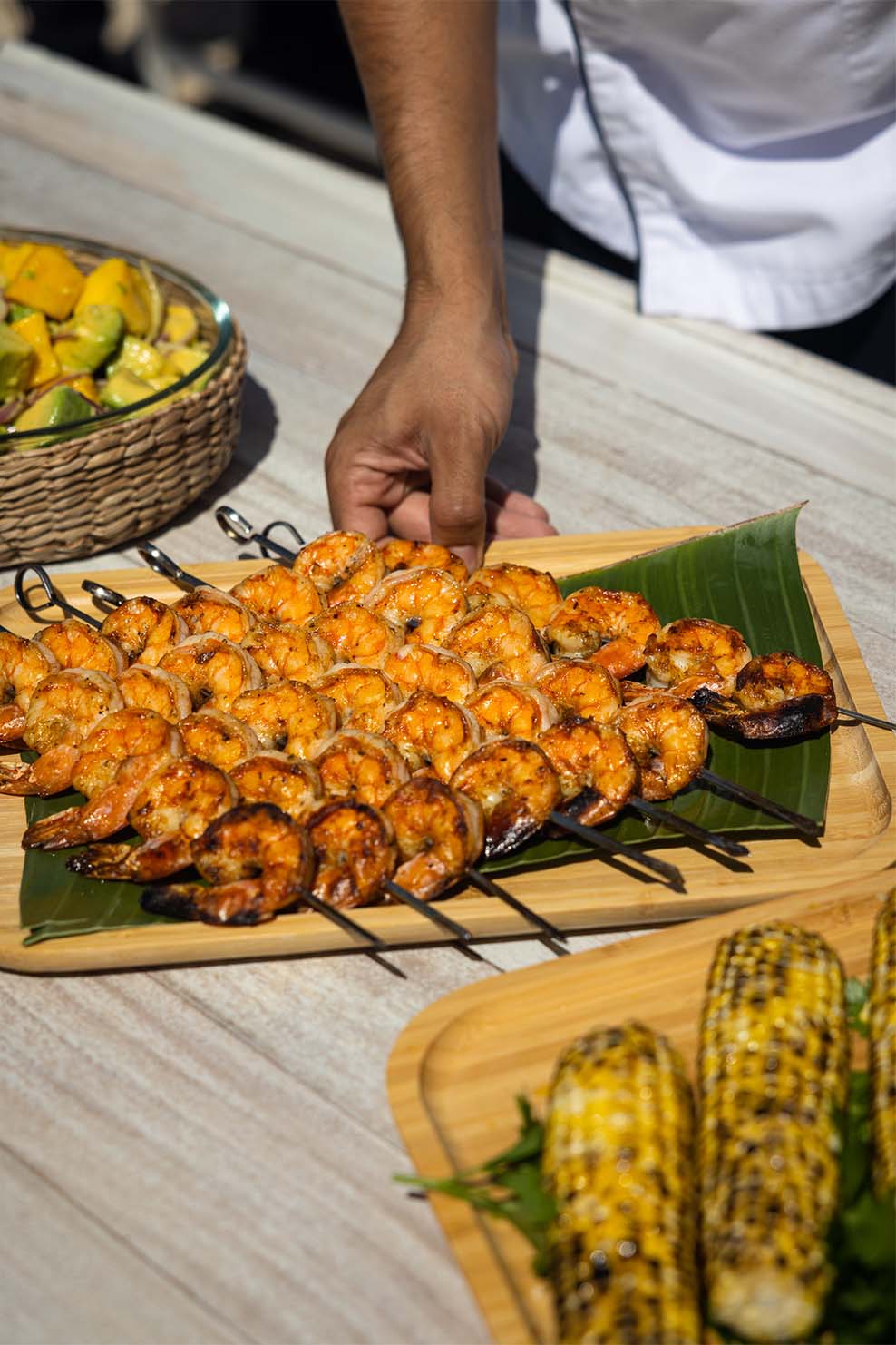 ANI Anguilla - Guest Privileges - Beach BBQ - Lunch - Prawns