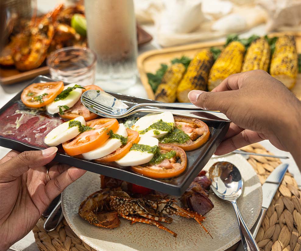 ANI Anguilla - Guest Privileges - Beach BBQ - Set Up with food