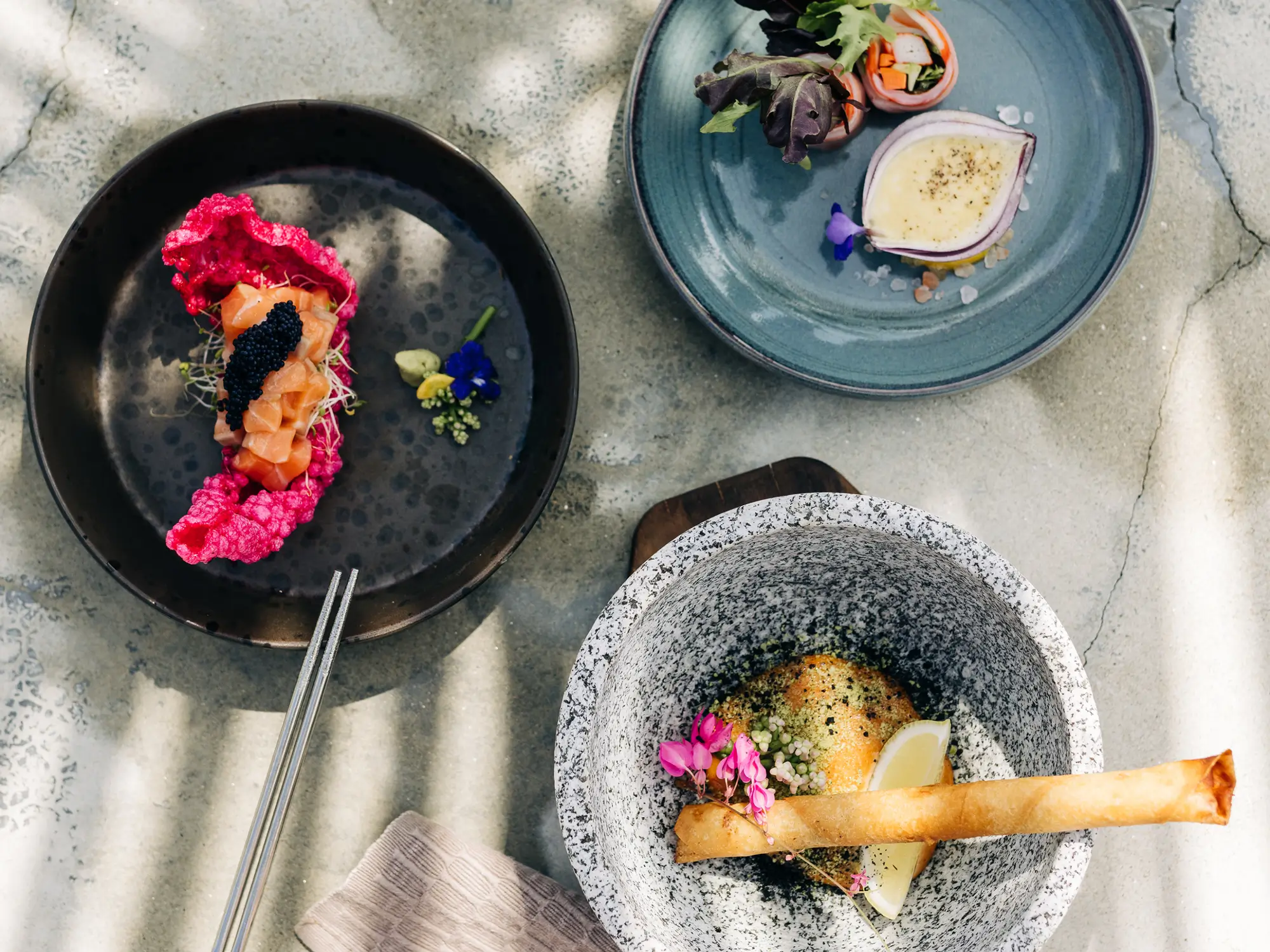 ANI Thailand - Dining - Dishes - Beef with Black ink pasta