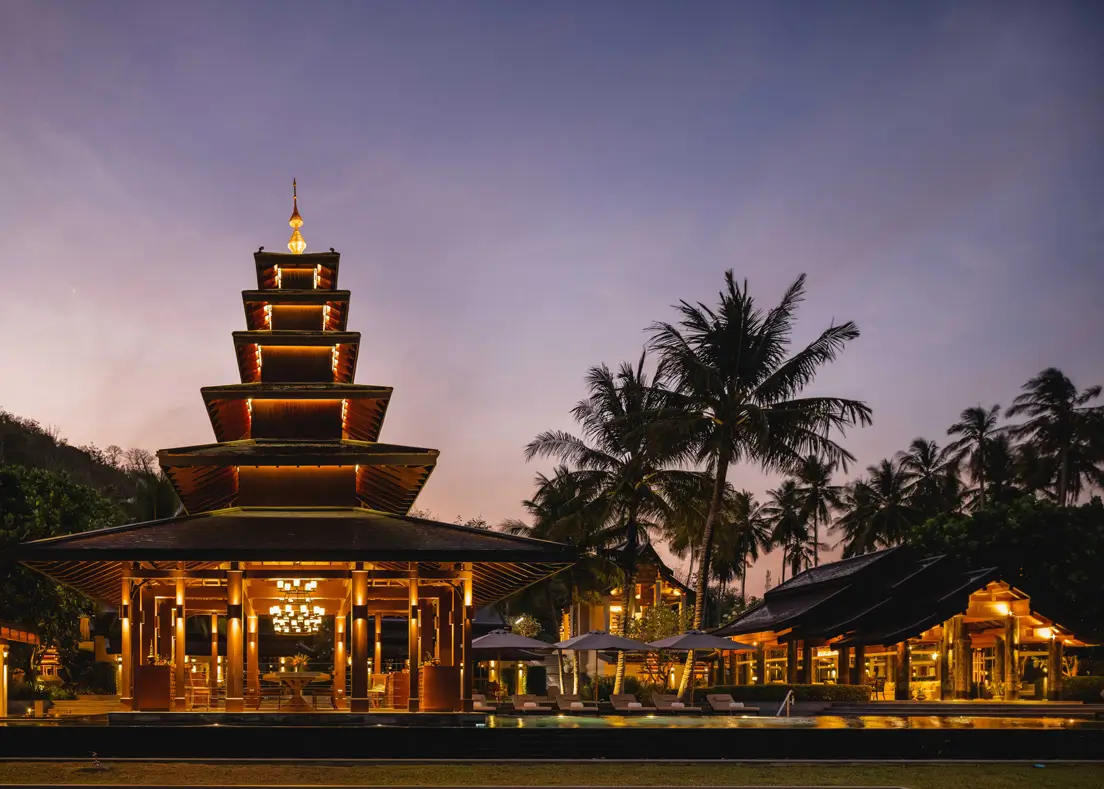 Thai-inspired Sala architecture at ÀNI luxury private resort in Thailand