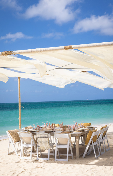 ANI Anguilla - Guest Privileges - Beach BBQ - Set Up 2