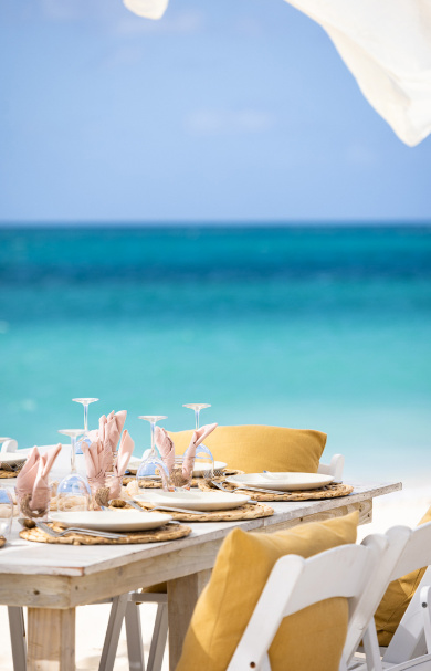 ANI Anguilla - Guest Privileges - Beach BBQ - Set Up 3