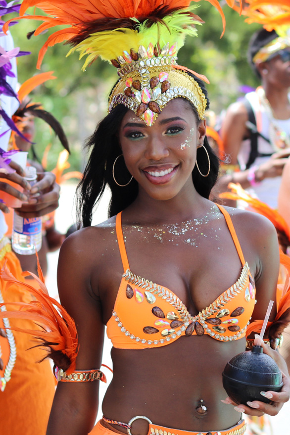 Anguilla-Summer-Festival-Carnival-Girl-In-Orange