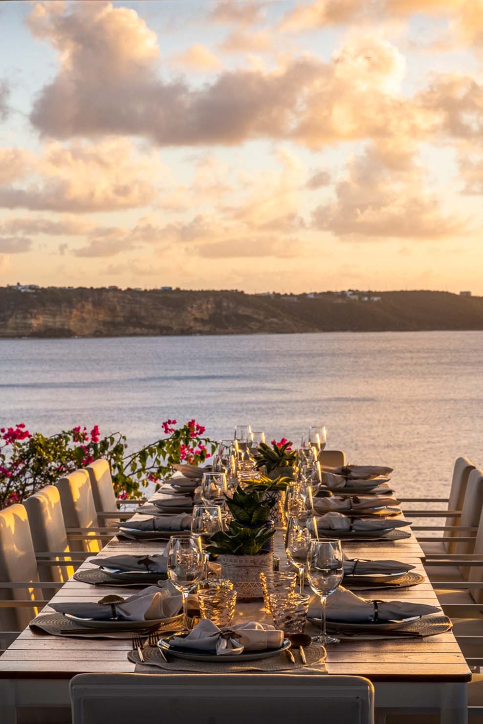 ANI Anguilla - Dining - Event Pavilion - Dinner at Sunset