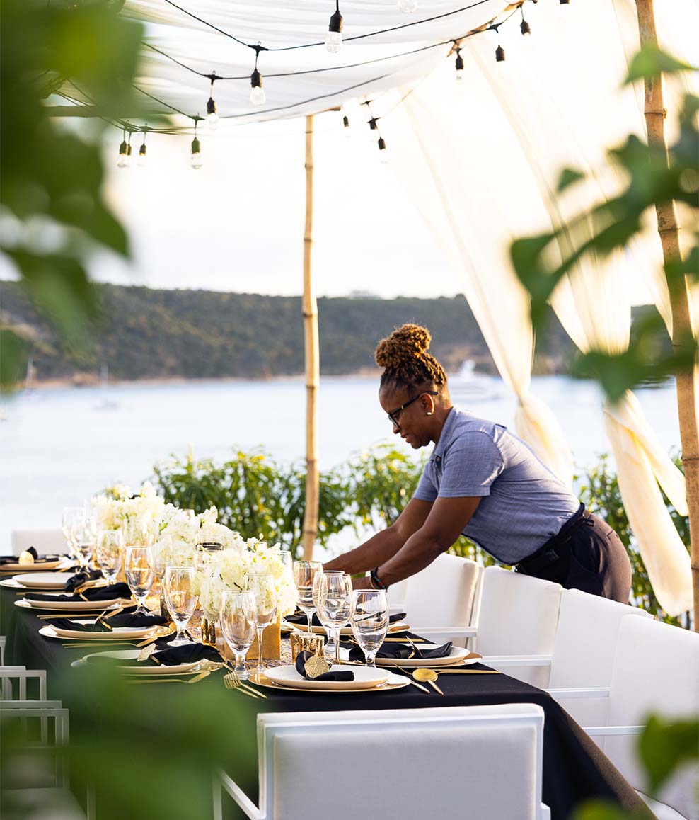 ANI Anguilla - Dining - Little Bay Deck - Celebration with service