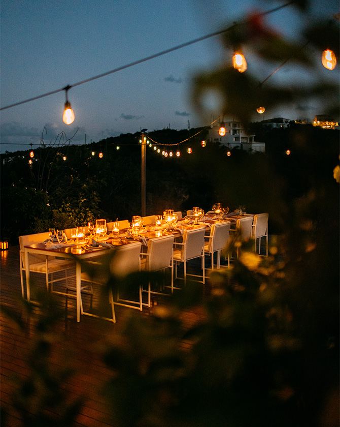 ANI Anguilla - Dining - Little Bay Deck Night