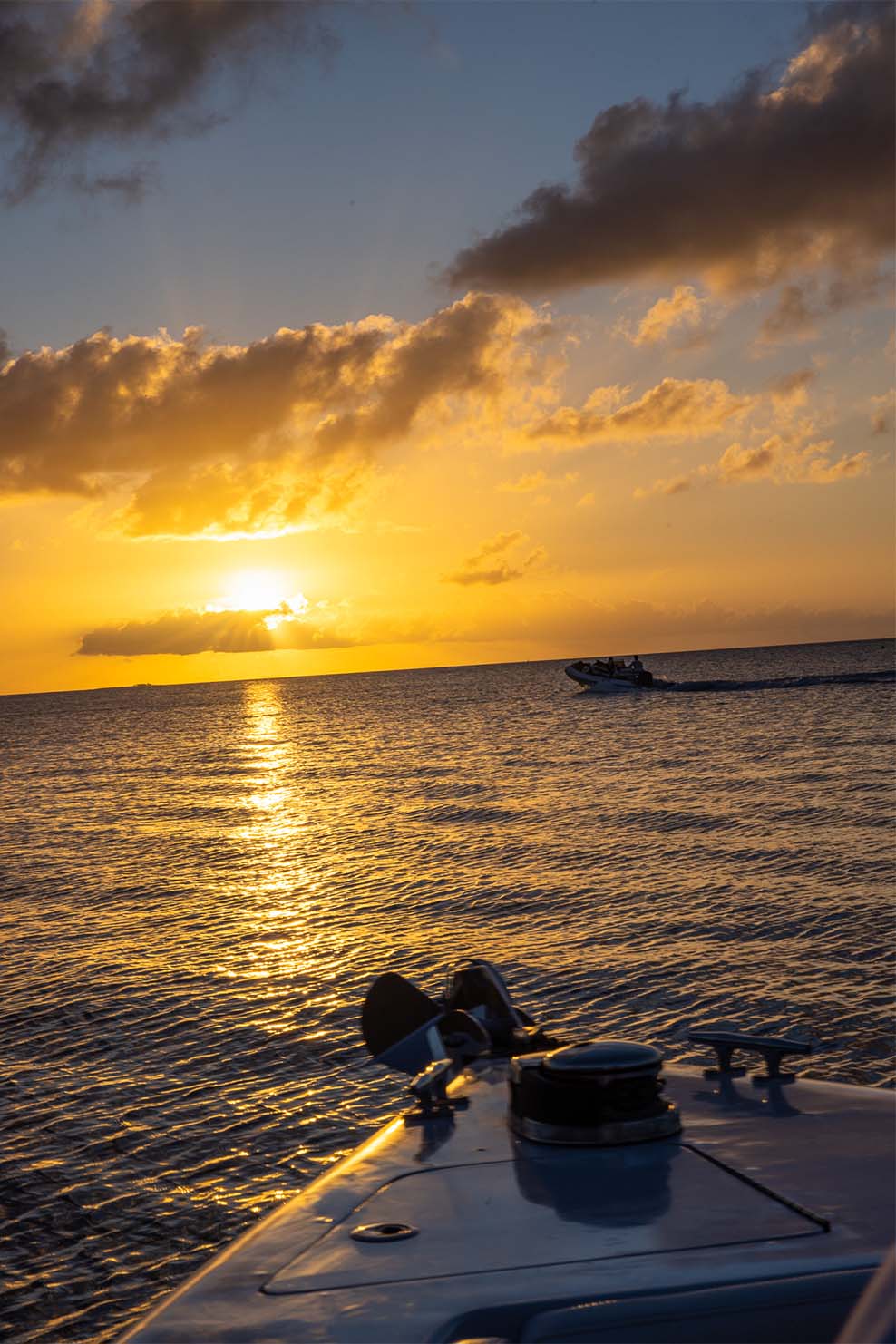 ANI Anguilla - Guest Privileges - Sunset Cruise - Sunset with boat