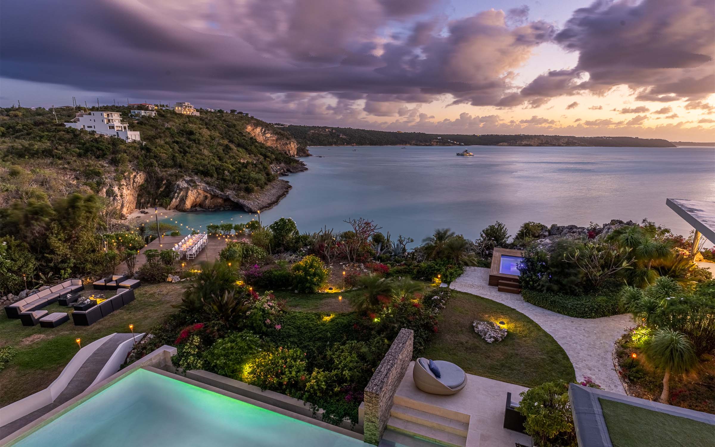 ANI Anguilla - Resort - View from South Villa Sunset