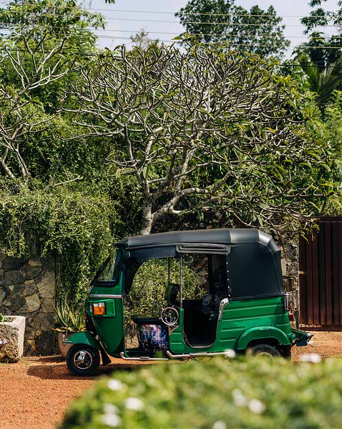 ANI Sri Lanka - Guest Privileges - Resort - Tuk Tuks