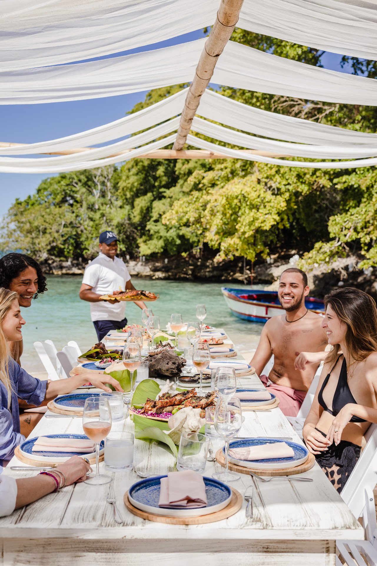 ANI Dominican Republic - Guest Privileges - Beach BBQ Lunch Table - With Guests 2