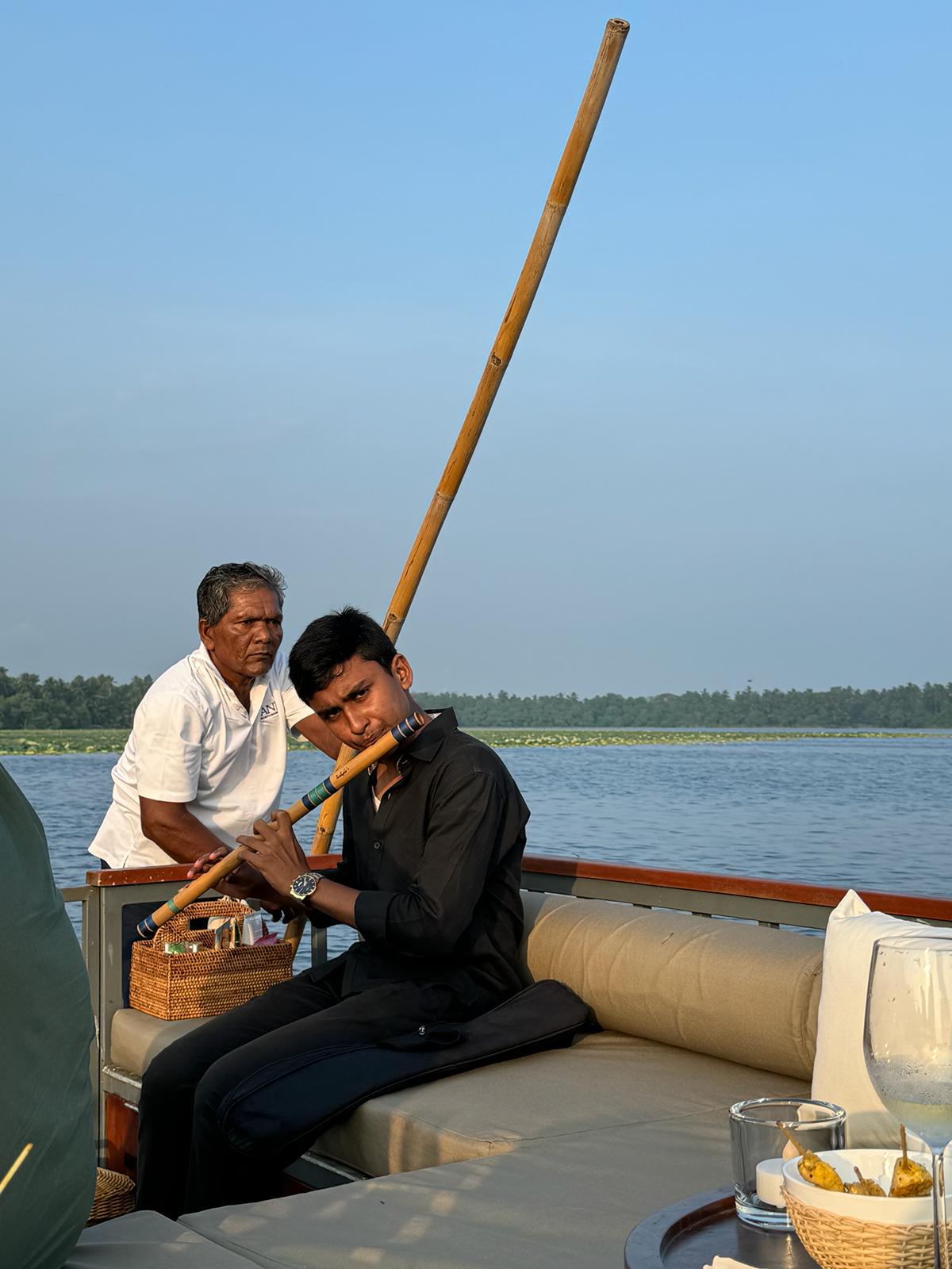 ANI Sri Lanka - Mawella Lagoon - Flautist