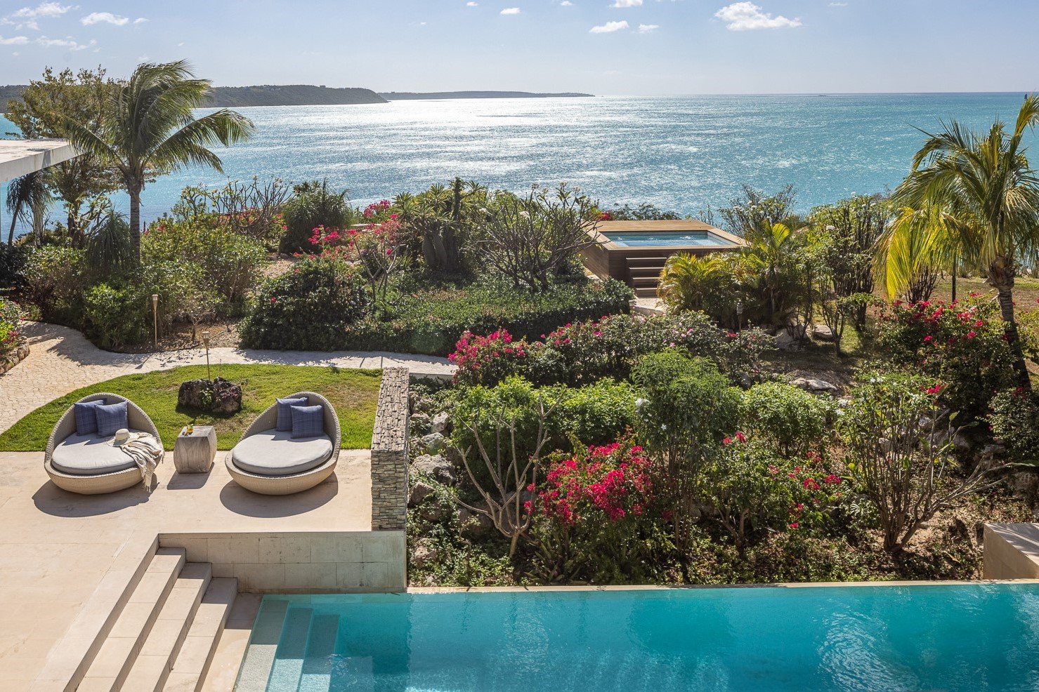 ANI Anguilla - Architecture - North Villa View from Ocean View Suite - Landscape 2 - 3-2