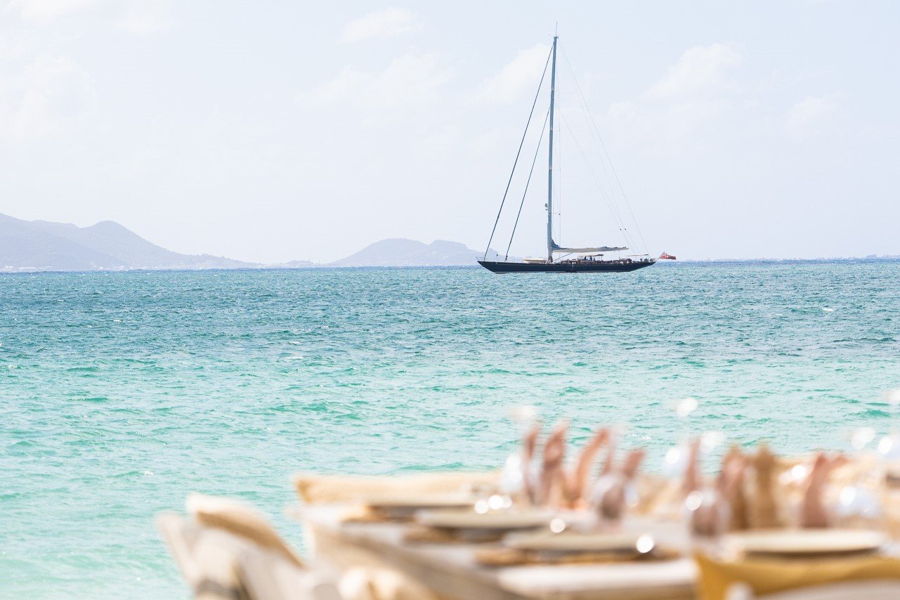 ANI Anguilla - Guest Privileges - Beach BBQ - Set Up with Yacht