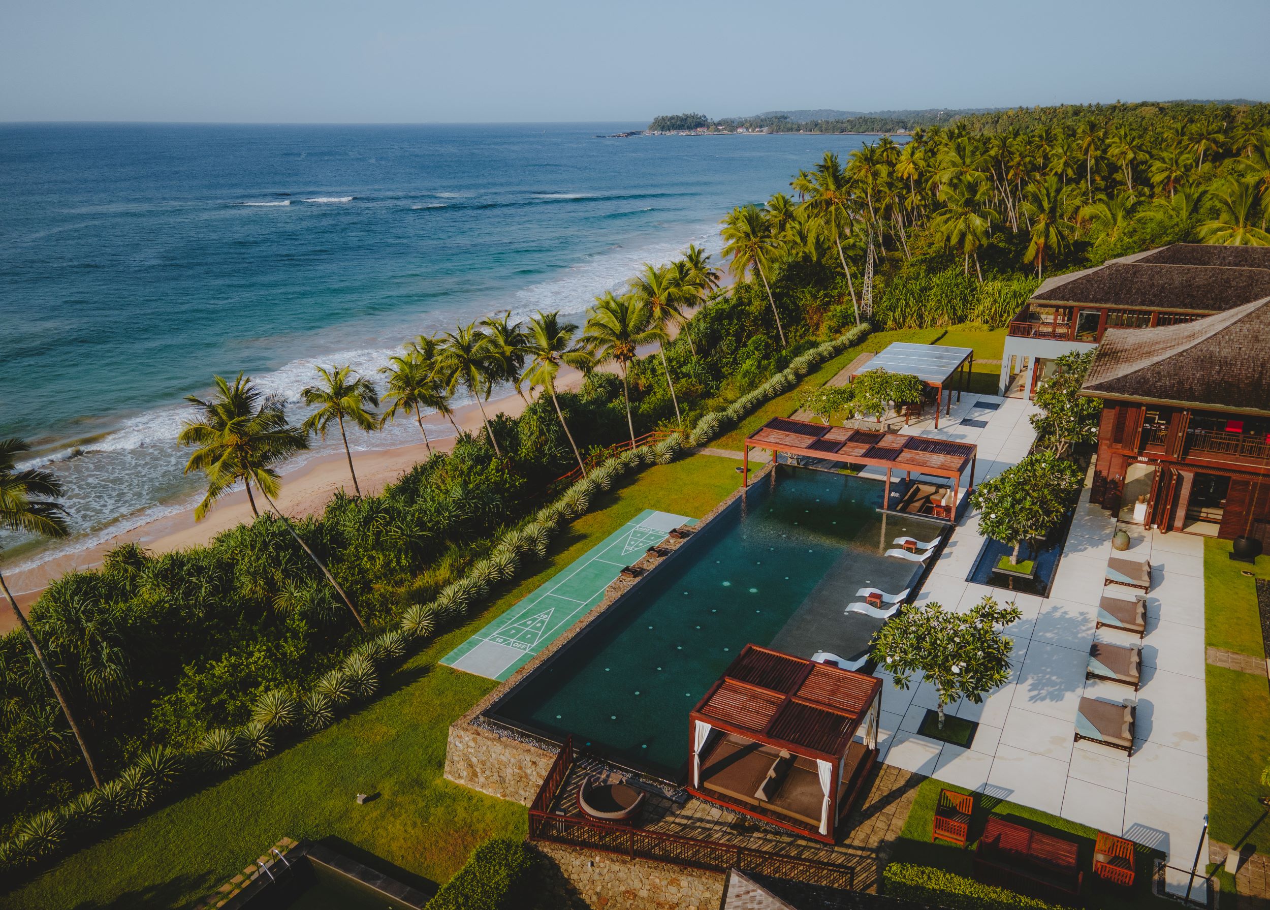 ANI Sri Lanka - Resort - Aerial View Private Pool, Beach, Ocean - Drone 7