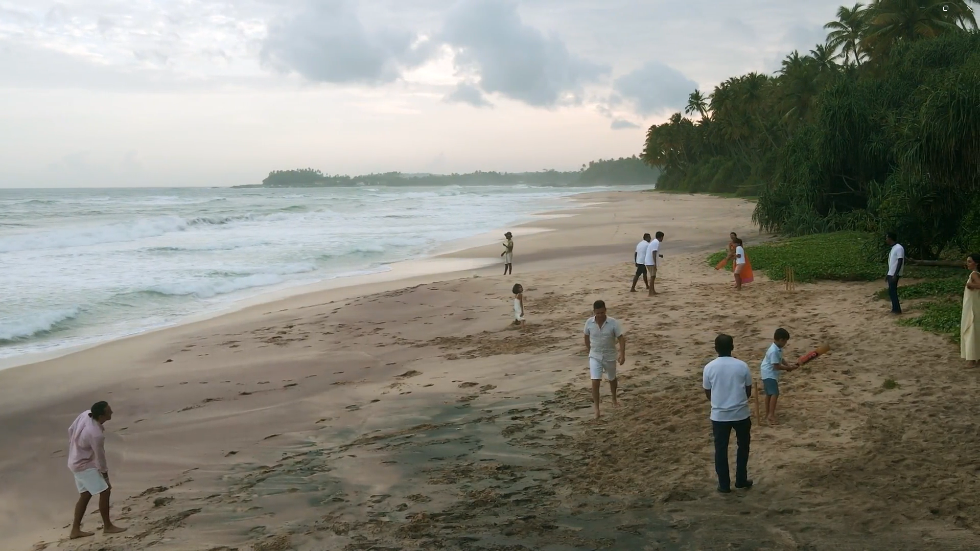 ANI Sri Lanka - Beach - Family Cricket Match