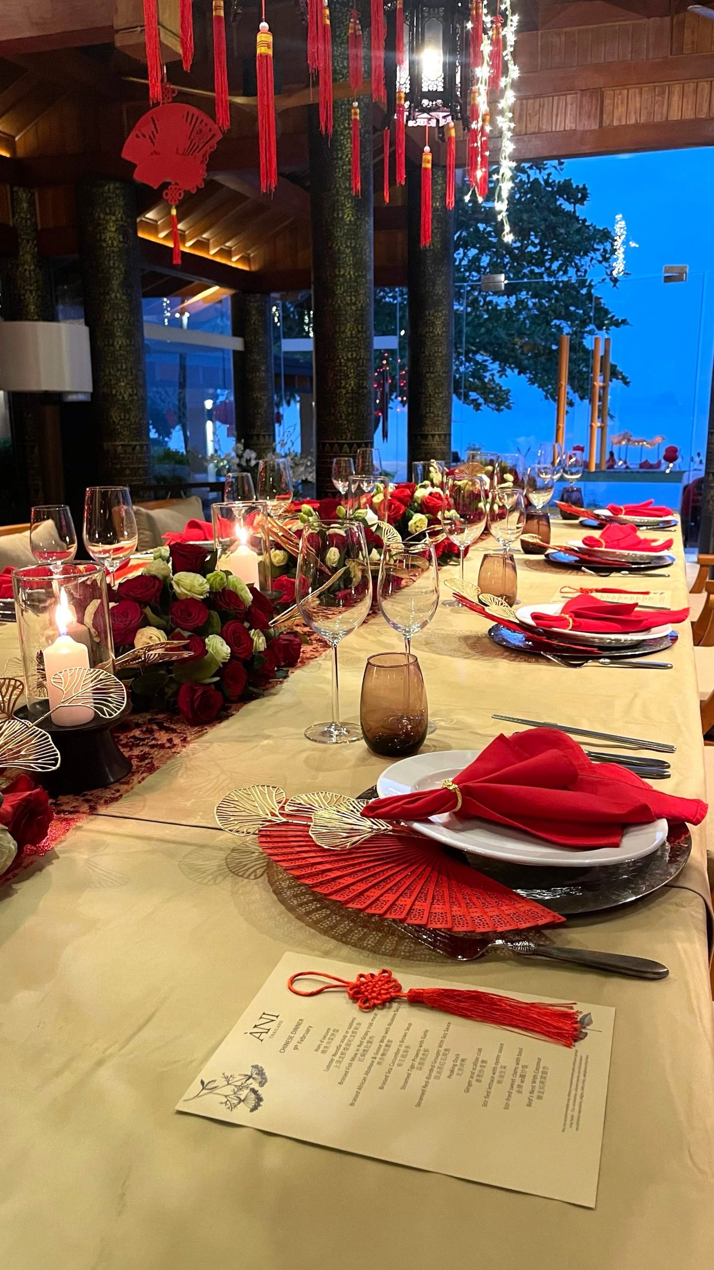 ANI Private Resorts - Chinese New Year - Dinner Setting