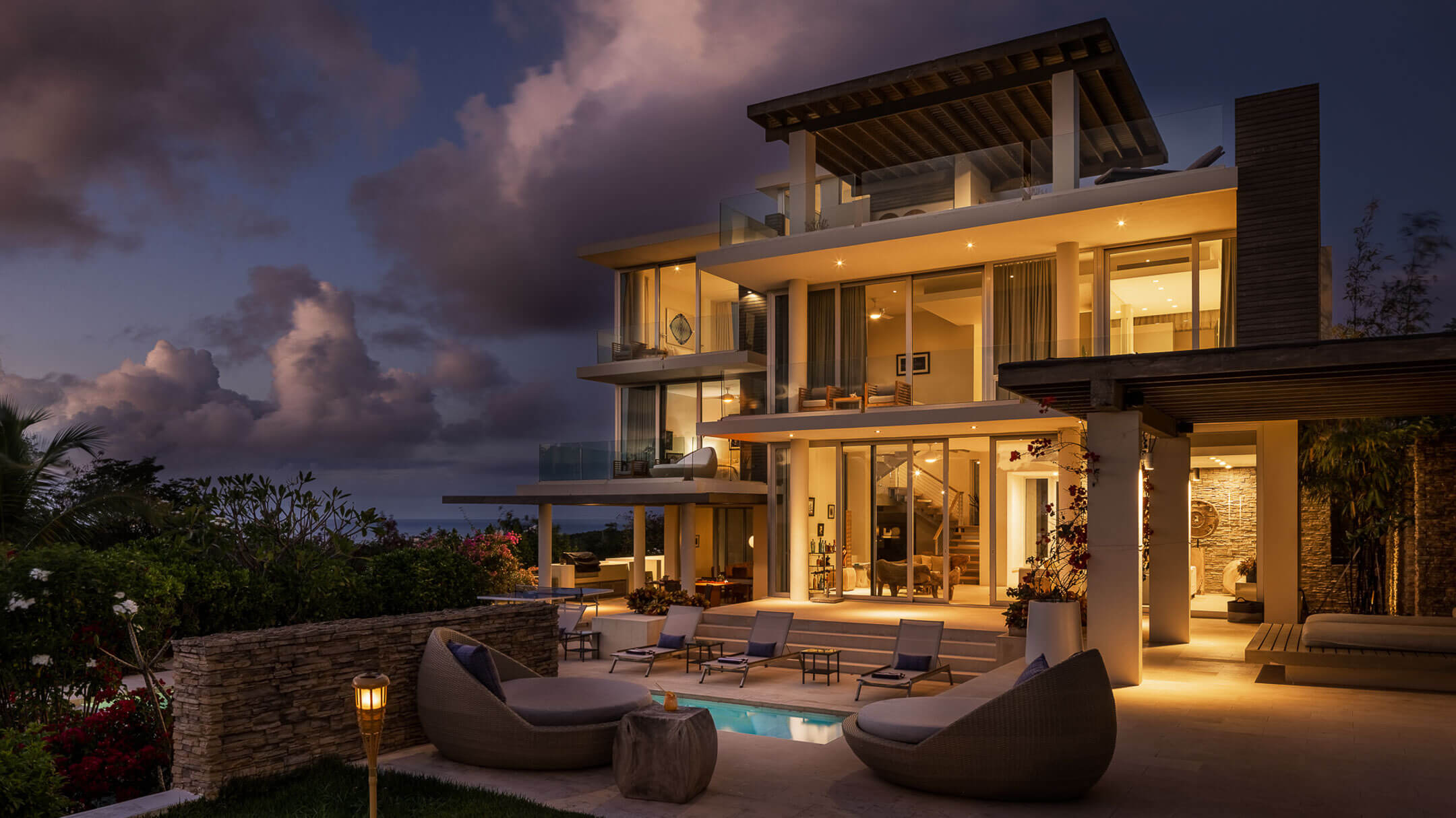 ÀNI Anguilla - Architecture - North Villa Evening