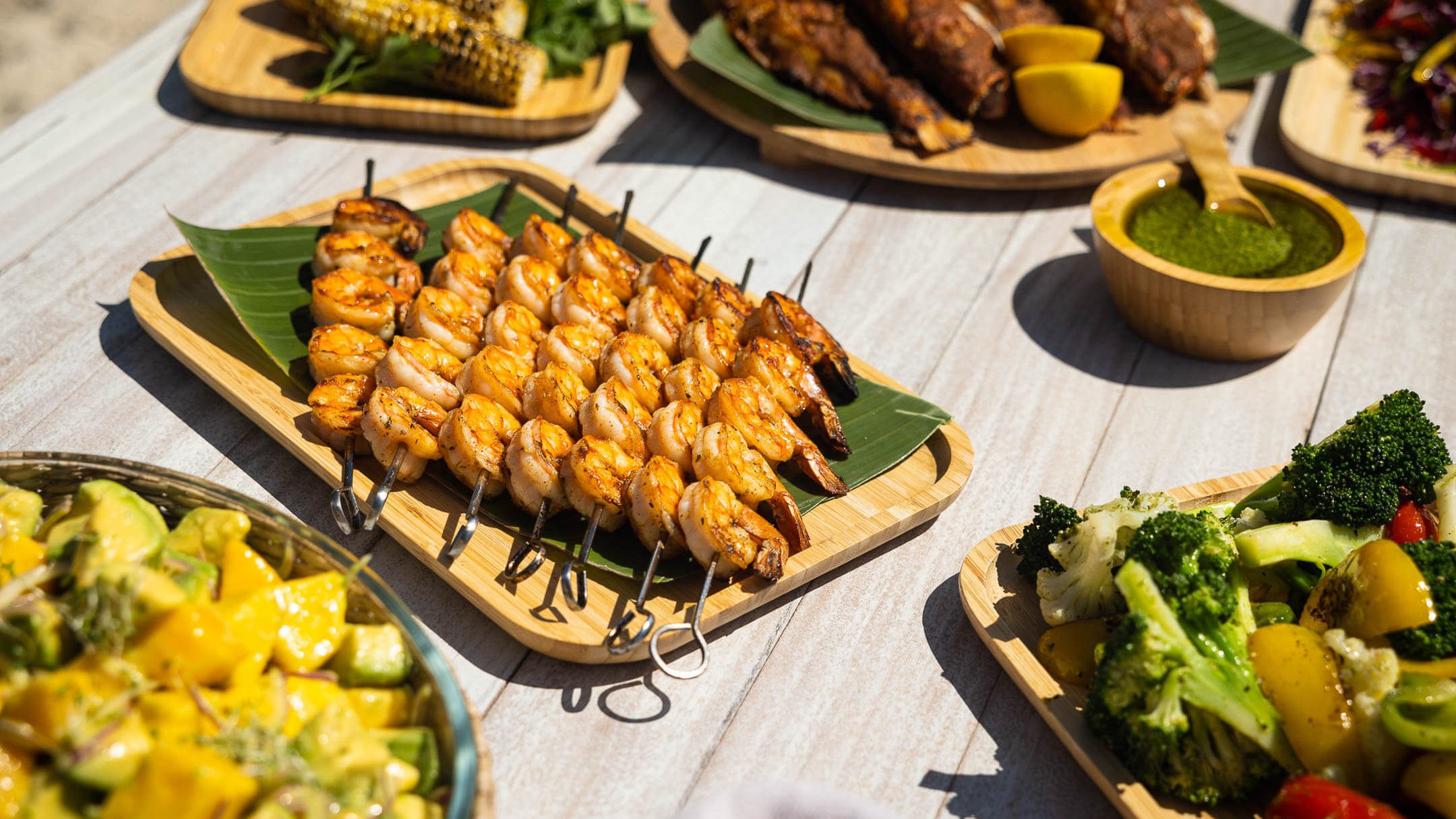 ÀNI Anguilla - Guest Privileges - Beach BBQ - Lunch Dishes