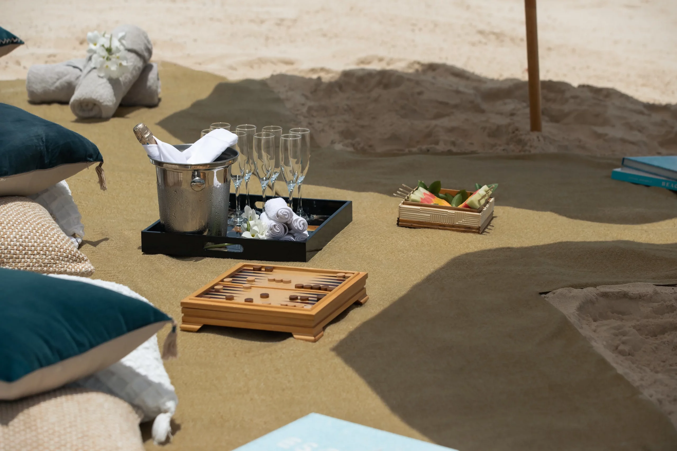 Private beach picnic in Anguilla, Caribbean from ANI Anguilla luxury resorts