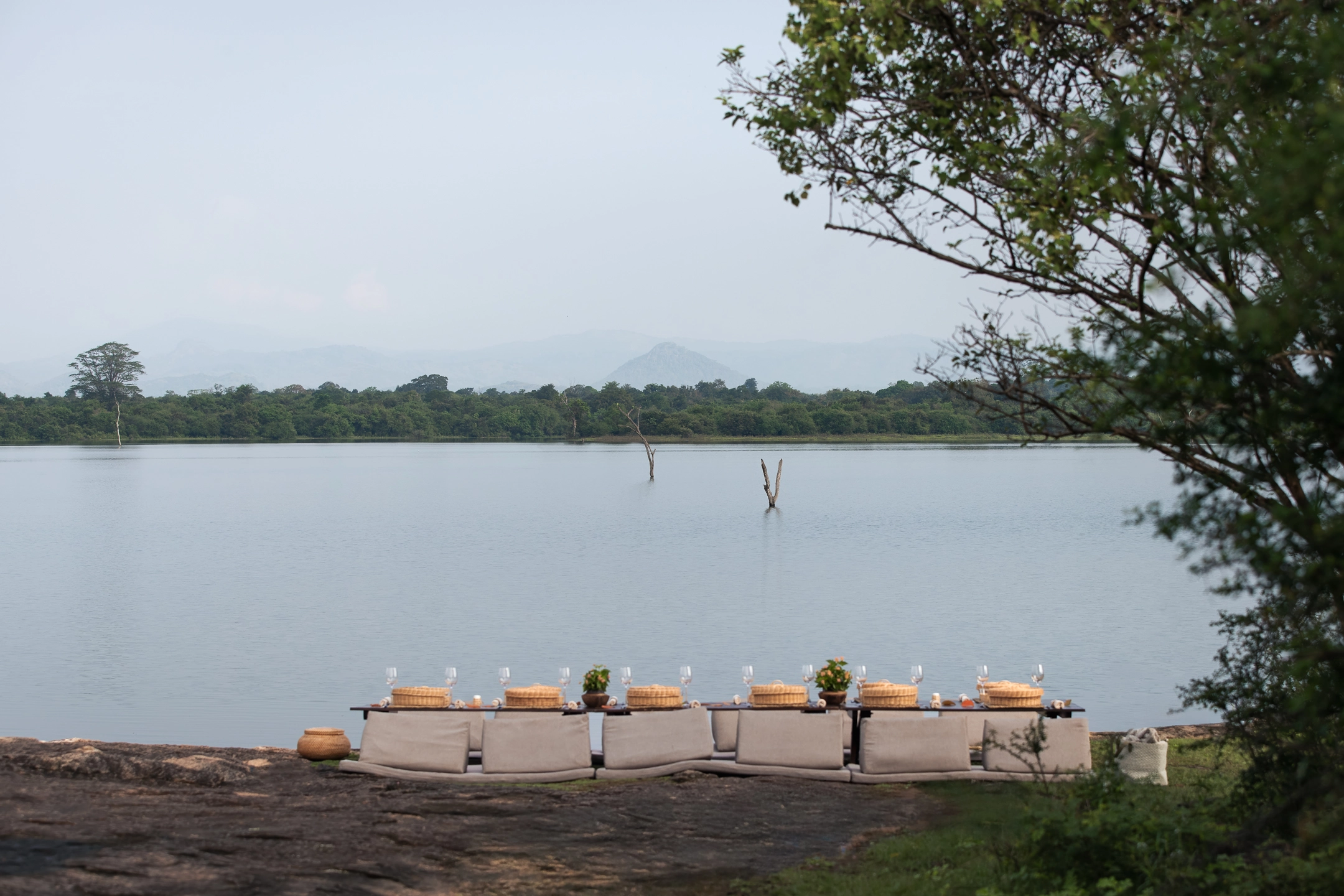 Gourmet lunch picnic setting near Udawalawe national Park, Elephant Safari by ANI Sri Lanka