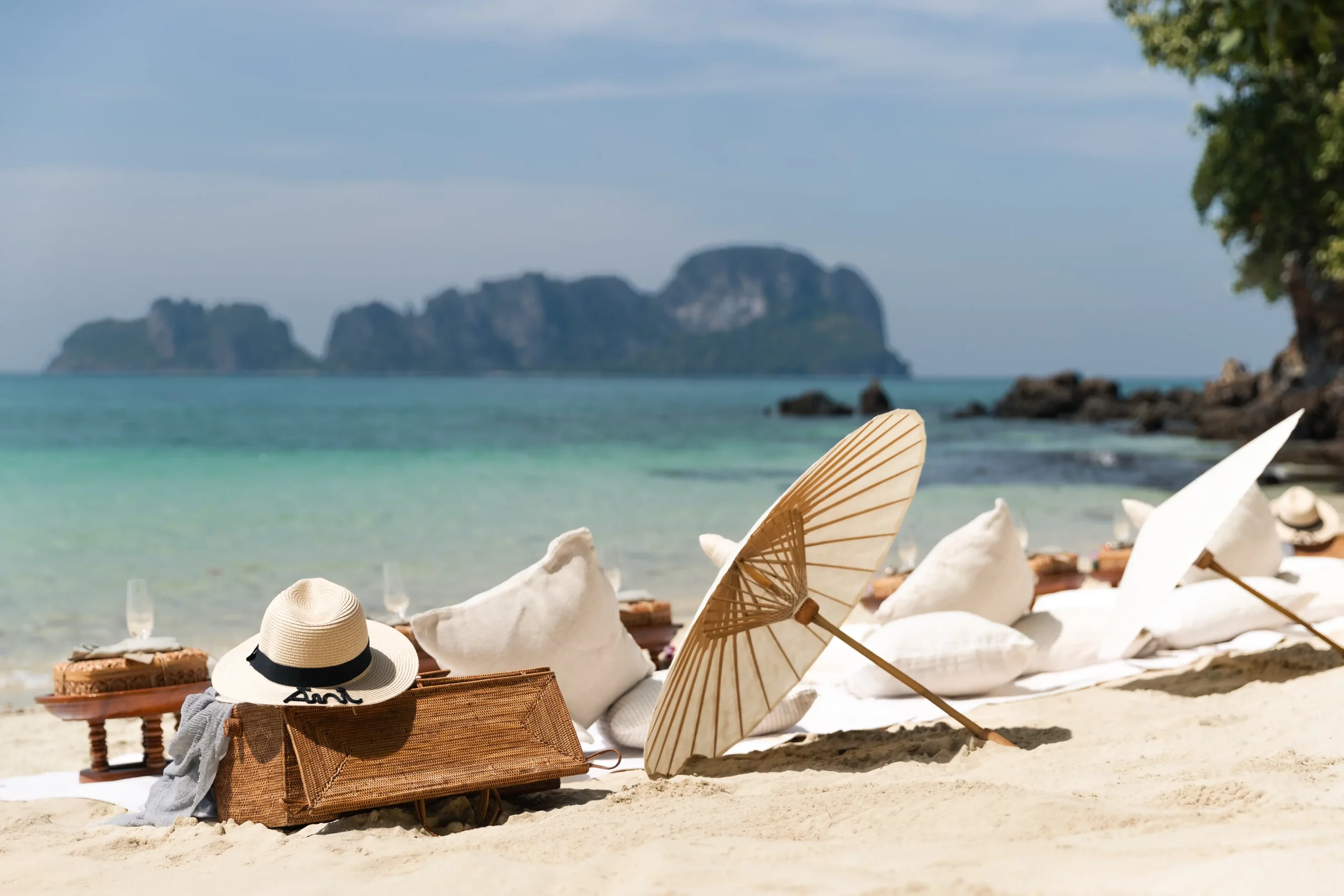 Gourmet picnic lunch on a private beach Thailand by ANI