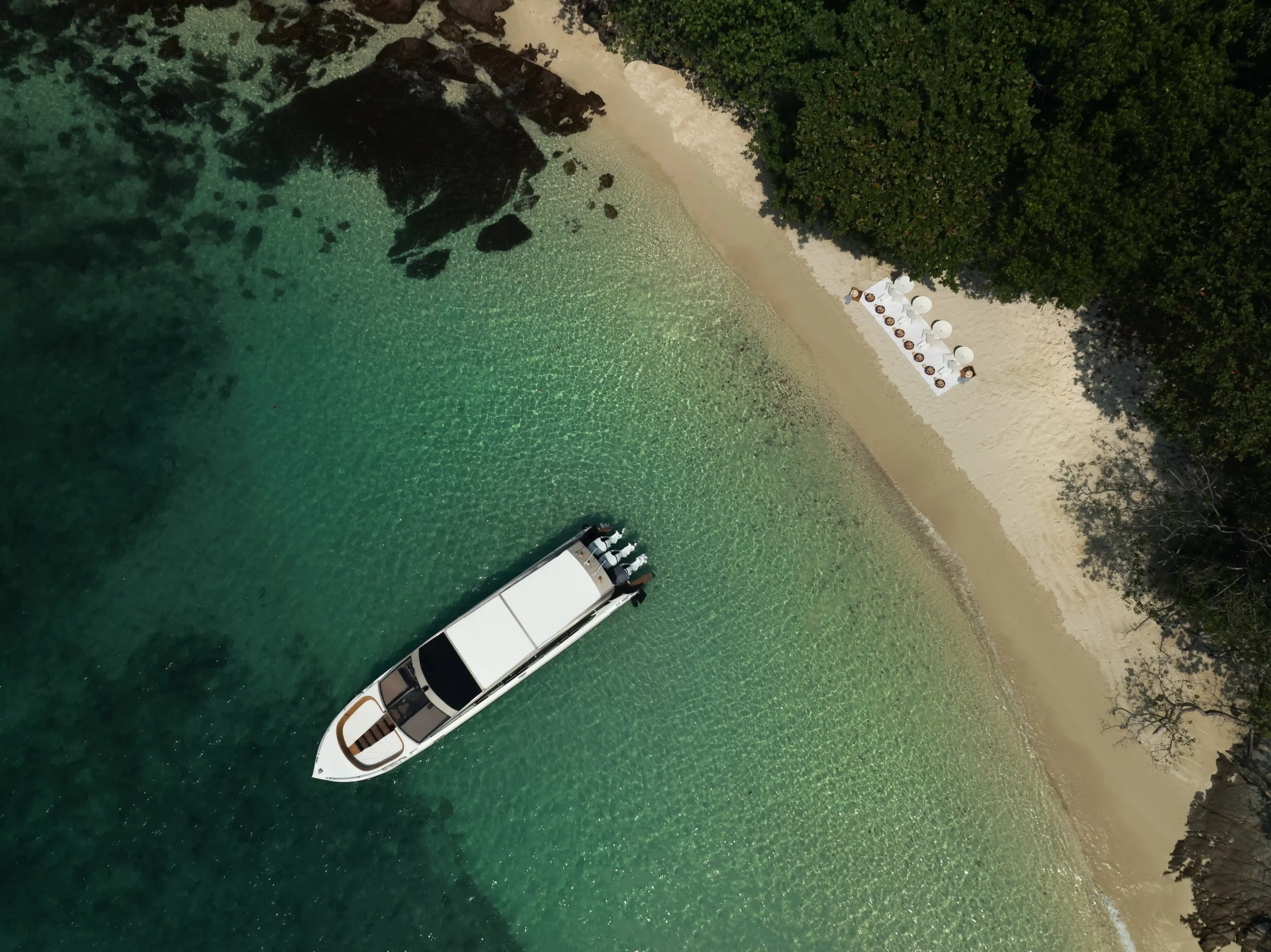 ANI Thailand luxury beach picnic on private island