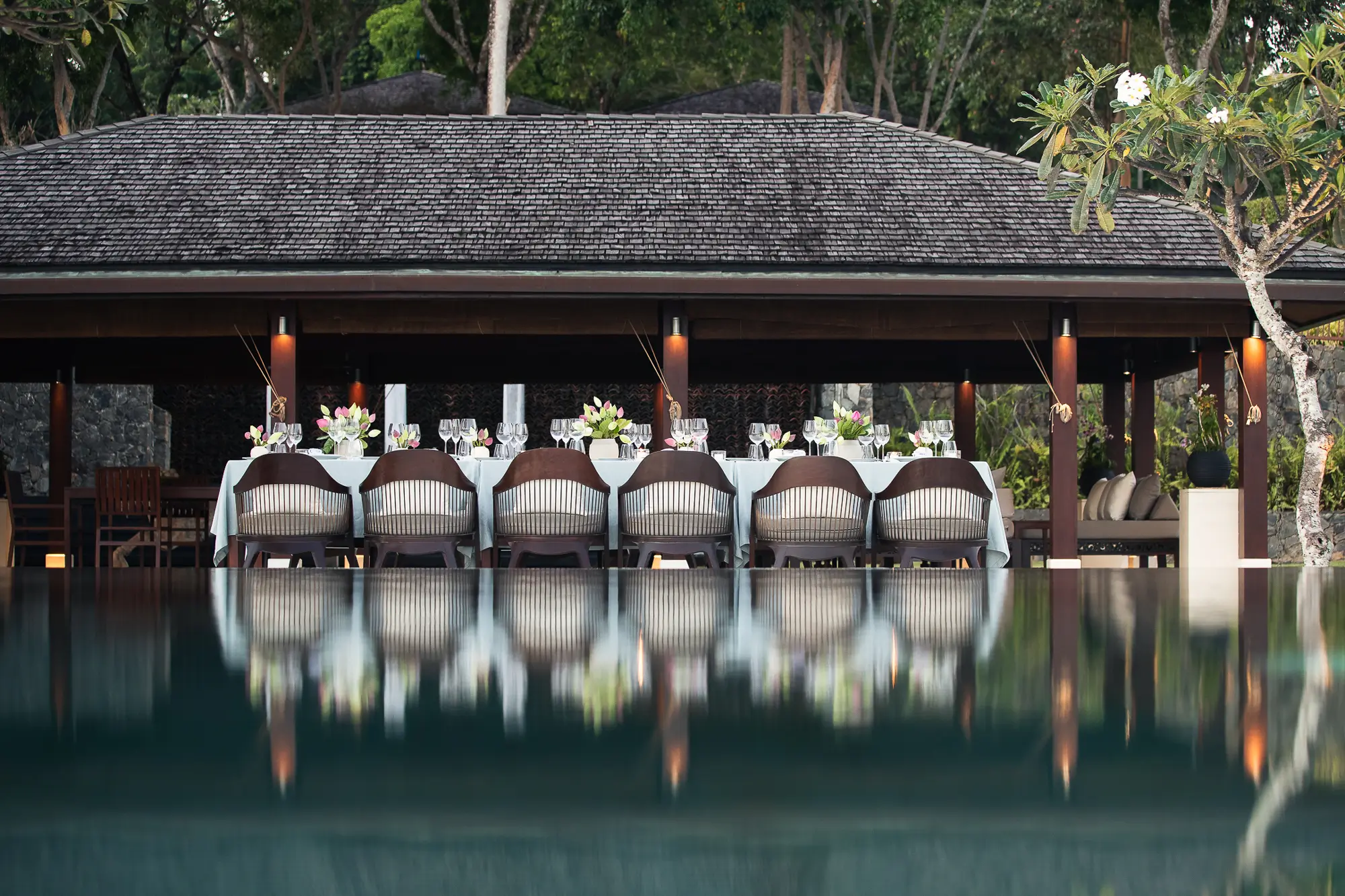 ANI Sri Lanka - Dining - Fairy Tale Canopy Dinner Dusk