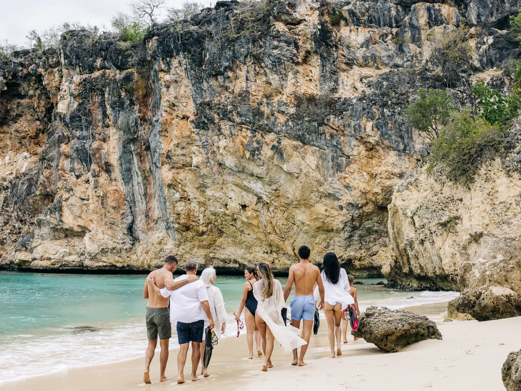 ANI Anguilla - Guest Privileges - Swimming LIttle Bay Jump