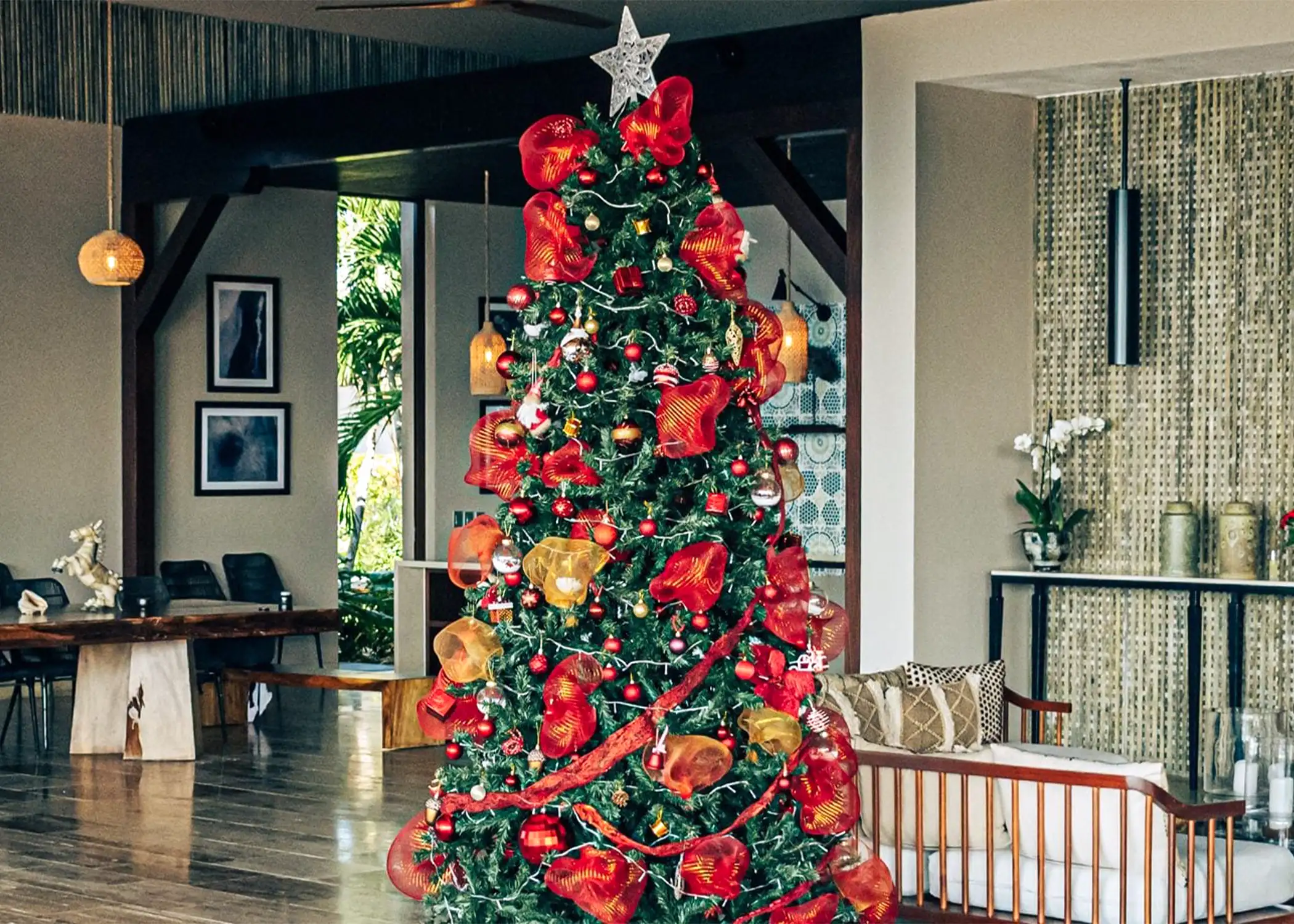 ANI Dominican Republic - Festive & Winter Season - Christmas Tree & Ocean View